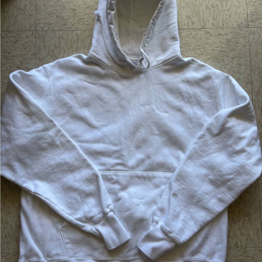 Champion reverse weave White Men's Hoodie